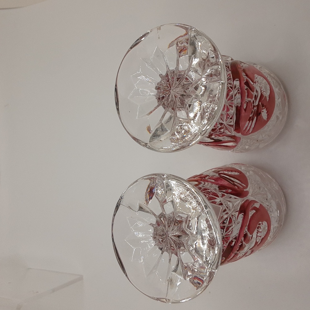 Vintage Hofbauer Byrdes Crystal Salt and Pepper Shaker Set - Picture 15 of 16